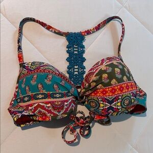 Multicolor PUSH UP Bikini Top